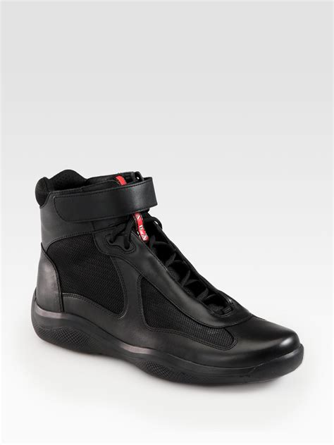 men prada high top sneakers|prada high top sneakers men.